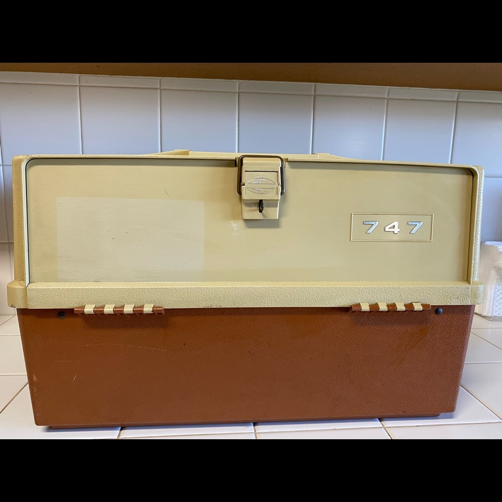 Antique tackle box